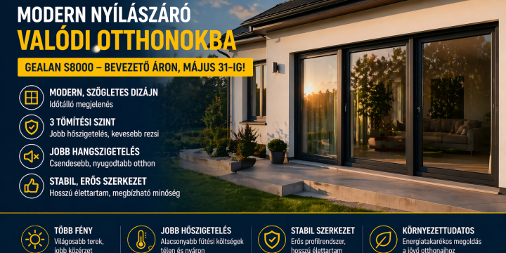 GEALAN Linear ablakok – most bevezető áron